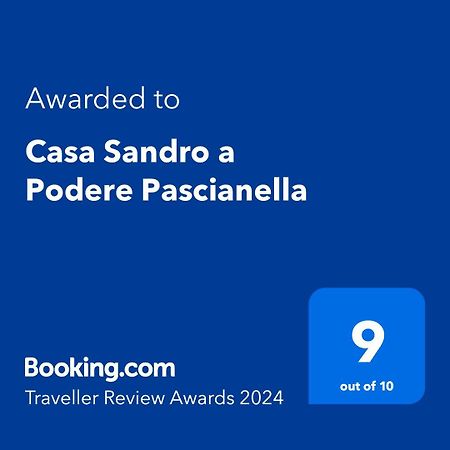 Casa Sandro a Podere Pascianella Villa Castelmuzio Esterno foto